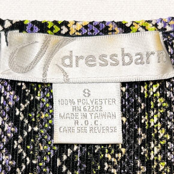 Dressbarn Vintage Y2K Geometric Textured Sleeveless Top Multicolor Striped - Picture 5 of 6